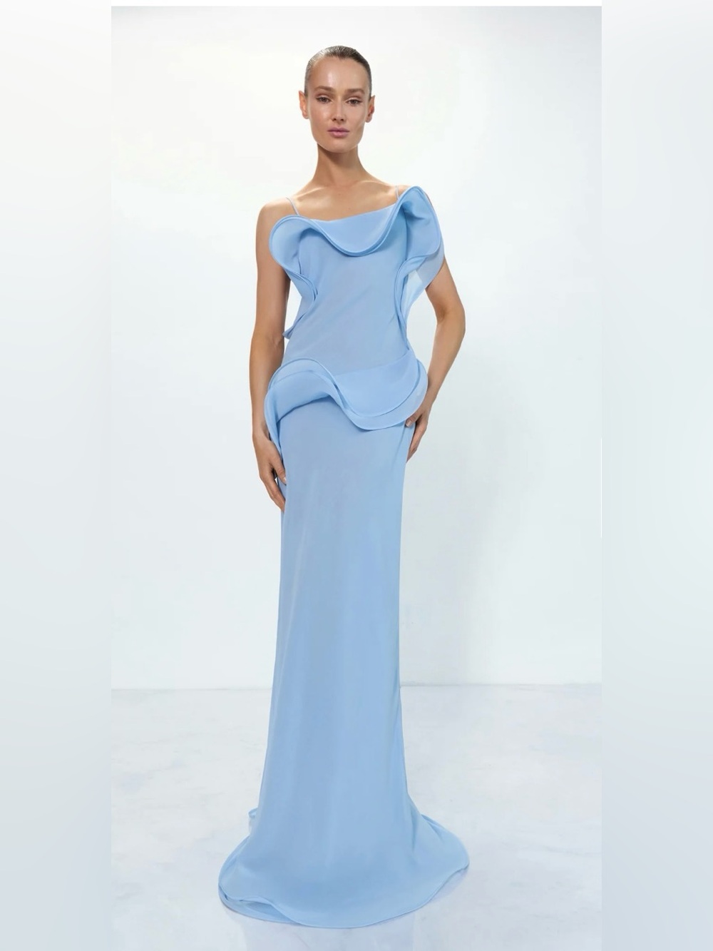 Selezza London Chiffon Maxi Dress